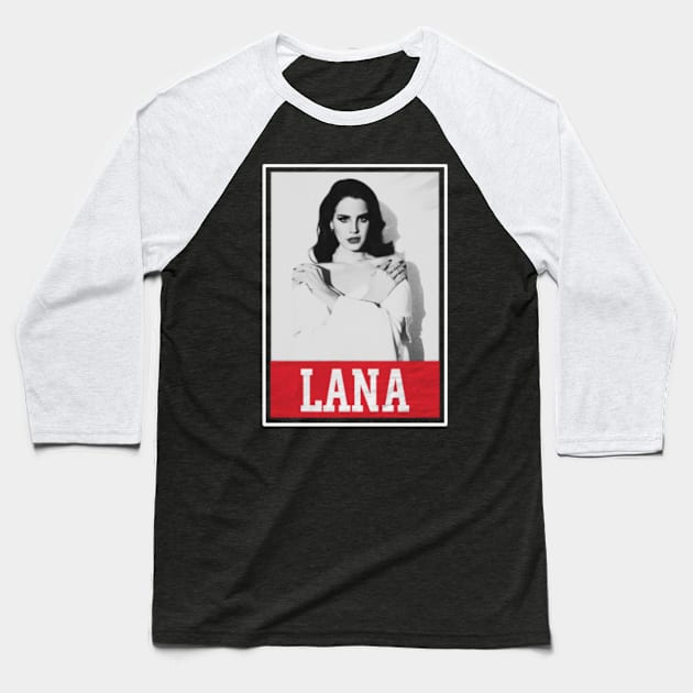 lanaa del rey Baseball T-Shirt by one way imagination